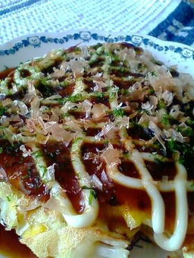 ツナ＆コーンお好み焼き