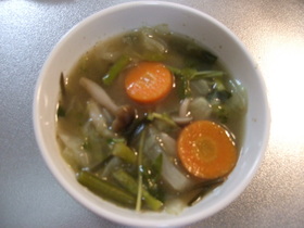 野菜たっぷり味噌汁