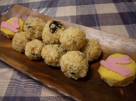 お月見　団子風ごはん
