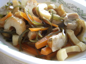 使用済みダシ昆布で！切り昆布の煮物
