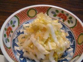 クラゲと白菜のナムル