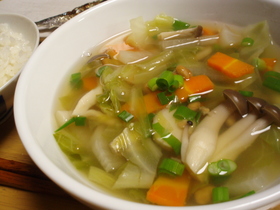 アジアンな納豆スープ＊野菜たっぷり