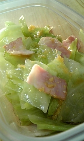 キャベツとベーコンの蒸し煮☆生姜ポン酢味