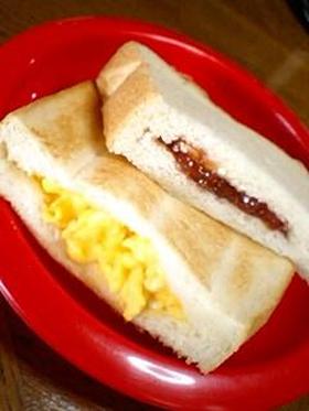 具が飛び出ない！簡単食パンサンドイッチ♡