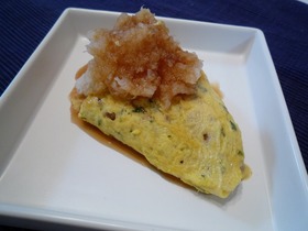 ポン酢でサッパリ！納豆オムレツ