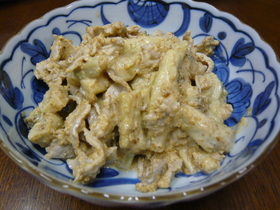 ☆なすと牛肉のごまマヨ酢あえ☆