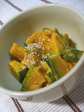 レンジで簡単♡かぼちゃのカレーマヨサラダ