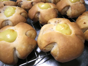 米粉でもちもちなくるみパン♪