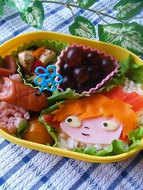 キャラ弁☆ポニョ弁当♪