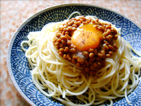 ふわっ♡と優しい納豆パスタ