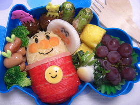 俵型アンパンマン【キャラ弁】