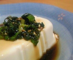 ごま油のネギダレを使った冷奴