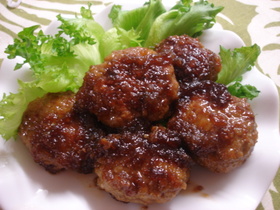 娘のお気に入り♡てきやき煮込みハンバーグ