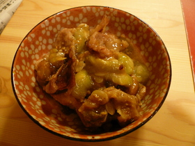 へちま(ナーベラー)&豚のみそ炒め