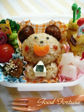 キャラ弁☆簡単　クマちゃん♪