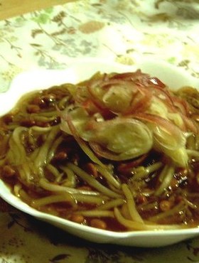 もやしの納豆あんかけ煮