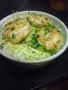 塩つくね丼ヽ(´・ω・`)ノ