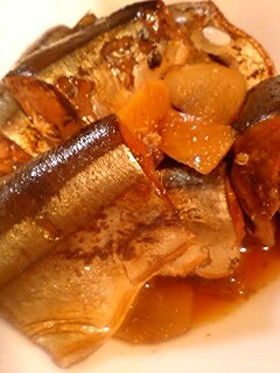圧力鍋で秋刀魚と生姜の煮付け☆