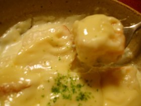 レンジでとろぉ～り☆★パンでグラタン★☆