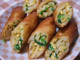 ニラたまポテト春巻き★（＾0＾）ﾏｲｳｰ
