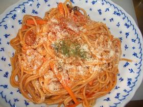 あらごしケチャップで本格ナポリタン♪