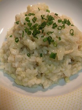 残ったスープでリゾット