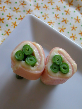 お弁当に✿インゲンをクルクルっと♪