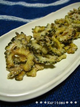 カレー風味のゴーヤチップス