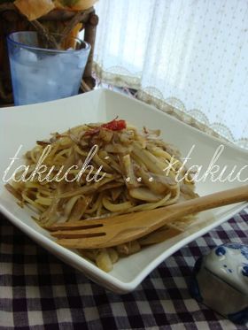 ごぼうとチーズのスパゲティー