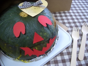 ハロウィン♥♡大きいかぼちゃの焼きプリン