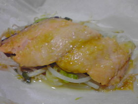クックパーで鮭のちゃんちゃん焼き風