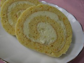 かぼちゃとさつま芋のロールケーキ♪