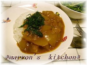 ルゥは一個❤冬瓜と挽肉のとろとろカレー