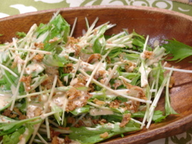 水菜のサラダ♬