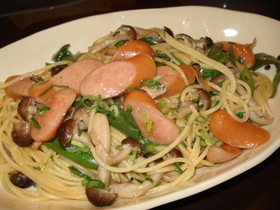 秋味★きのこde和風バター醤油パスタ