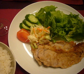 豚ロース肉の味噌漬け焼き♪