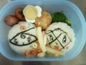 キャラ弁：ロールパンナとメロンパンナ