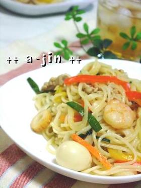 我が家のそうめんチャンプルー