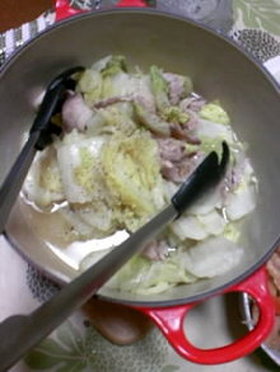 白菜と豚のかさね蒸し