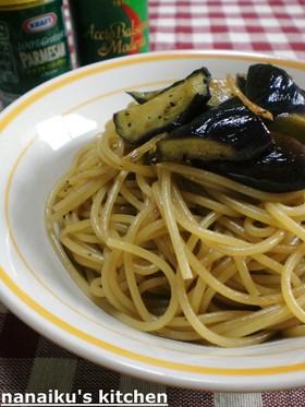 ナスのパスタ♡ガーリックバルサミコ風味
