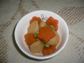 *´－｀)ほんわか人参&じゃが芋の煮物☆