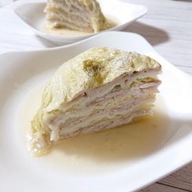 白菜と豚肉の重ね蒸し焼き
