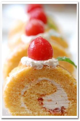 トマトロールケーキ♪