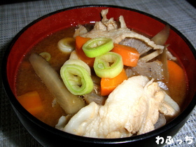 心も温まっちゃう♥具沢山な豚汁♪