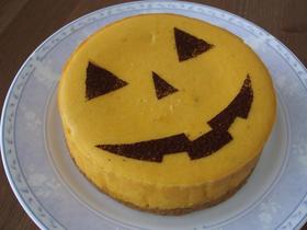 ハロウィン仕様かぼちゃのチーズケーキ