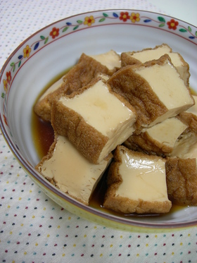 お袋の味☆厚揚げの甘辛煮