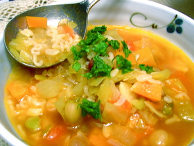 野菜タップリ!ABCのミネストローネ