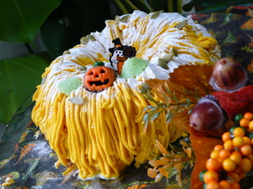 ♪ハロウィン・かぼちゃのモンブラン♪