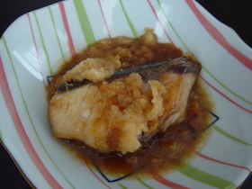 ぶりのバター照り焼き☆おろしがけ