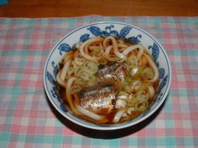 秋刀魚蕎麦or秋刀魚うどん